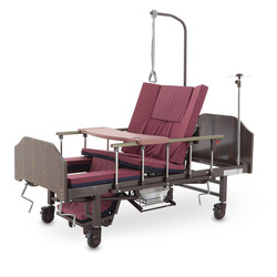 Кровать медицинская YG-5 (ММ-5124Д-01) с боковым переворачиванием туалетным устройством и функцией кардиокресло