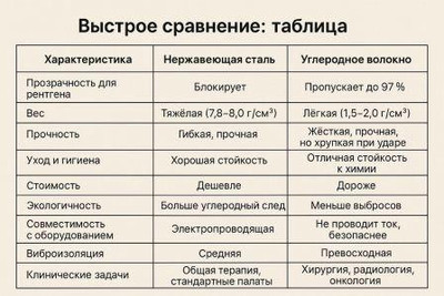 Таблица:быстрое сравнение