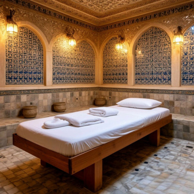 Массажный стол в хаммаме