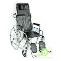 Кресло-коляска механическая стальная FS954GC