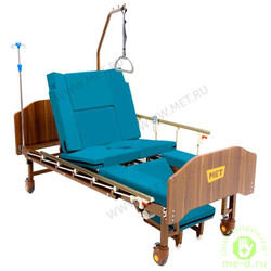 MET EMET Кровать функциональная медицинская с электроприводом, с положением кардиокресло, с туалетом