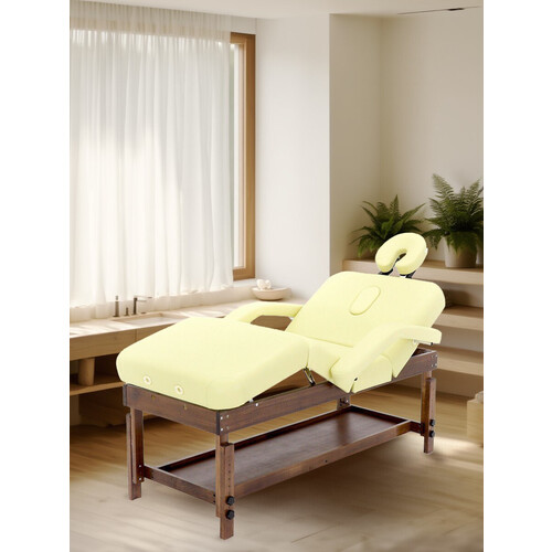 Стол массажный стационарный с рамой из бука NOVOKOM KMM0A коричневый