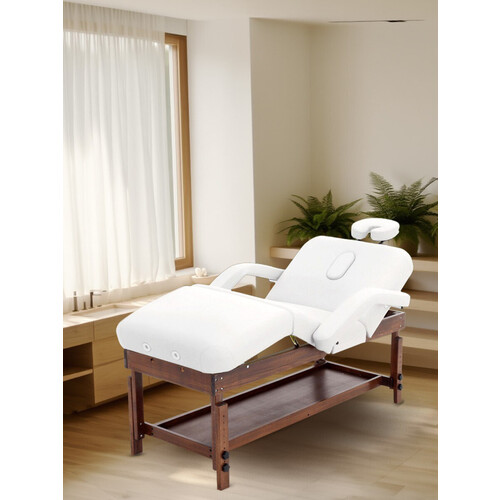 Стол массажный стационарный с рамой из бука NOVOKOM KMM0A коричневый