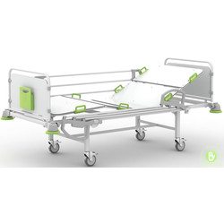 Кровать медицинская функциональная пятисекционная КФ4-02 СН50.02.02(80 см) эконом HPL-пластик механическая