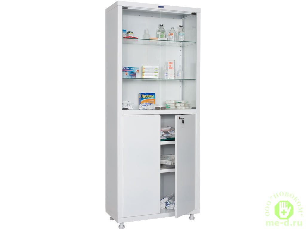 Шкаф медицинский двустворчатый HILFE МД 2 1670/SG