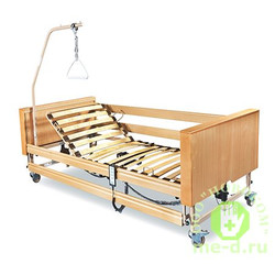 Кровать медицинская функциональная четырёхсекционная с электроприводом Dali II с матрасом
