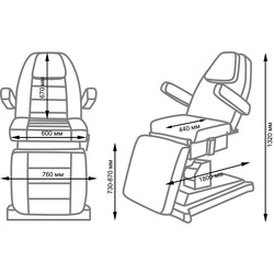 Косметологическое кресло АЛЬФА-10