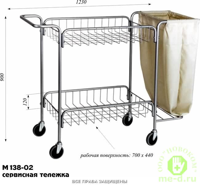 Тележка уборочная М138-02