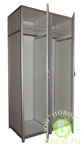 Шкаф для одежды 2-х дверных ШЛО 2-01 (пластик)