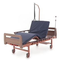 Четырехсекционная медицинская кровать для лежачих больных деревянная Е-8 WOOD (Сигма-8)