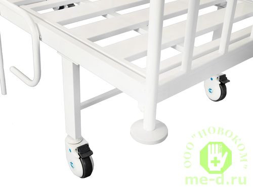 Медицинская функциональная кровать с поднимающимся изголовьем и ножной секцией на винтовом приводе КМ-04