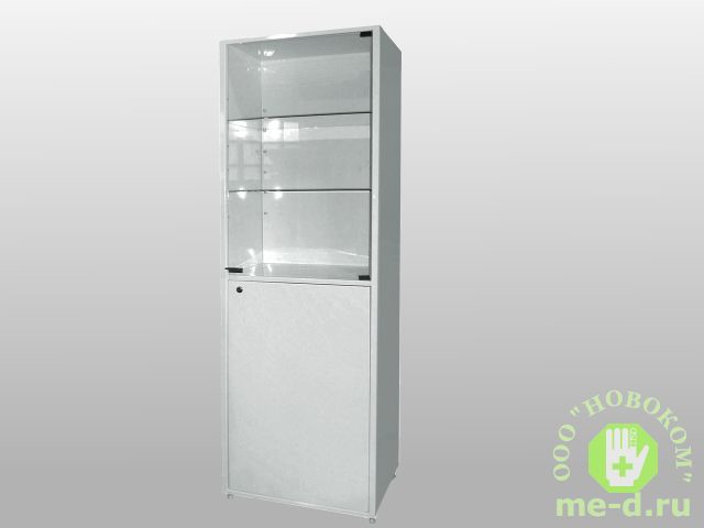 Шкаф металлический двухсекционный одностворчатый МСК-646.02