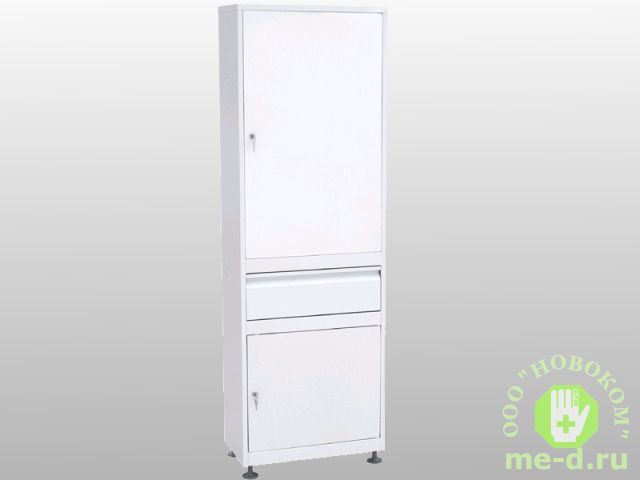 Шкаф медицинский металлический одностворчатый ШММ-1-Р-1